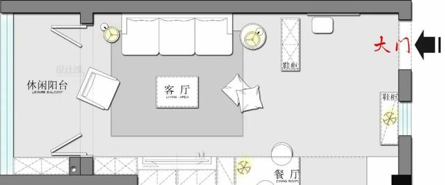 |开门就是大厅的户型，鞋柜如何摆放？客厅的私密性如何保障？