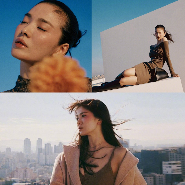 时尚风行派|39岁宋慧乔颜值创新高!贴头皮发型竟没翻车?穿露肩黑裙风情无限