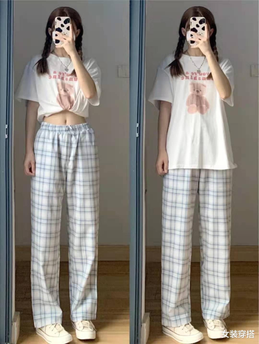 女装穿搭|夏天t恤怎么搭配裤子好看