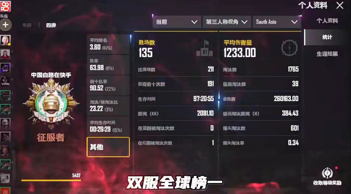 设计师|绝地求生未来之役全球第一人！Ks白路怒怼黑粉！直言：从未开挂过