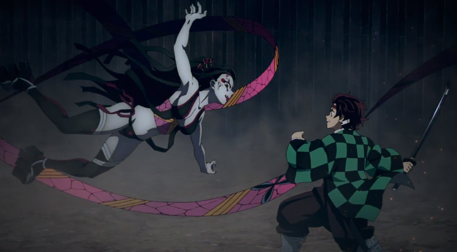 炭治郎|鬼灭之刃：炭治郎使用日呼真的很帅，但我的注意力都在弥豆子身上