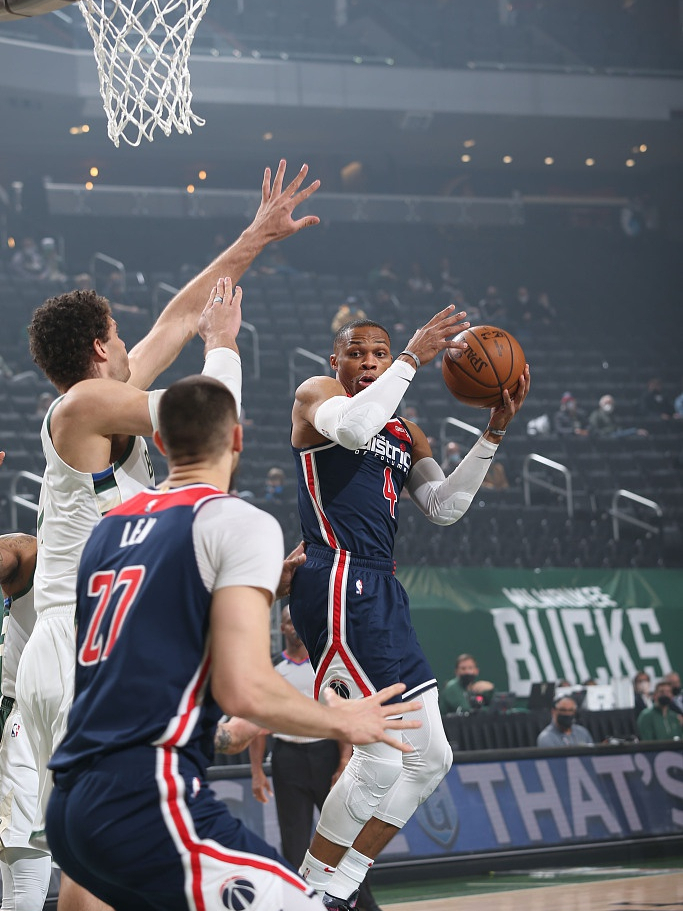 奇才隊|爆砍29+17+12！威少超級三雙，奇才吃虧沒有暫停，比爾空砍42分！