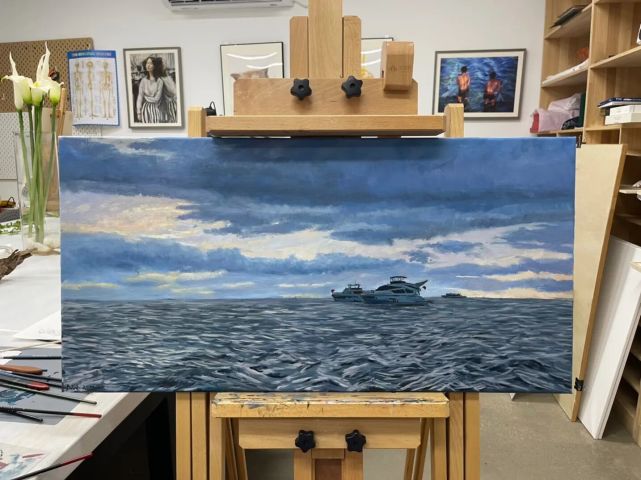 王诗龄|王诗龄未受父母离婚影响，开小号晒油画作品，曾一幅画拍卖高达十万