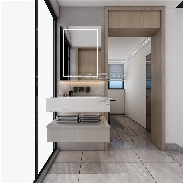 滇池康城130m2简约风格丨2021流行的无主灯设计，太美了