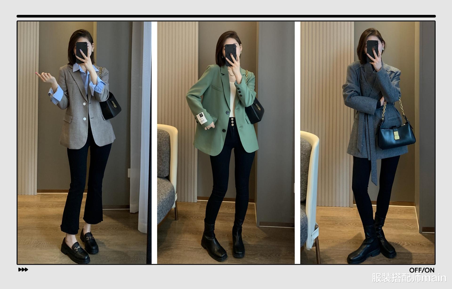 西装|秋天上班通勤穿搭没灵感？分享8套西装Look，干练又优雅