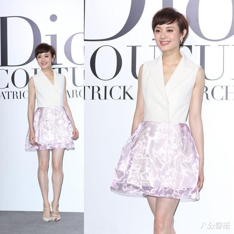 孙俪|孙俪又成功扮少女，穿灯笼裙甜美俏皮，剪利落短发依旧娇俏可爱