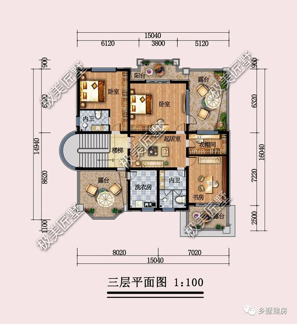 宅基地面积比较大,想建欧式别墅,这款一定不要错过