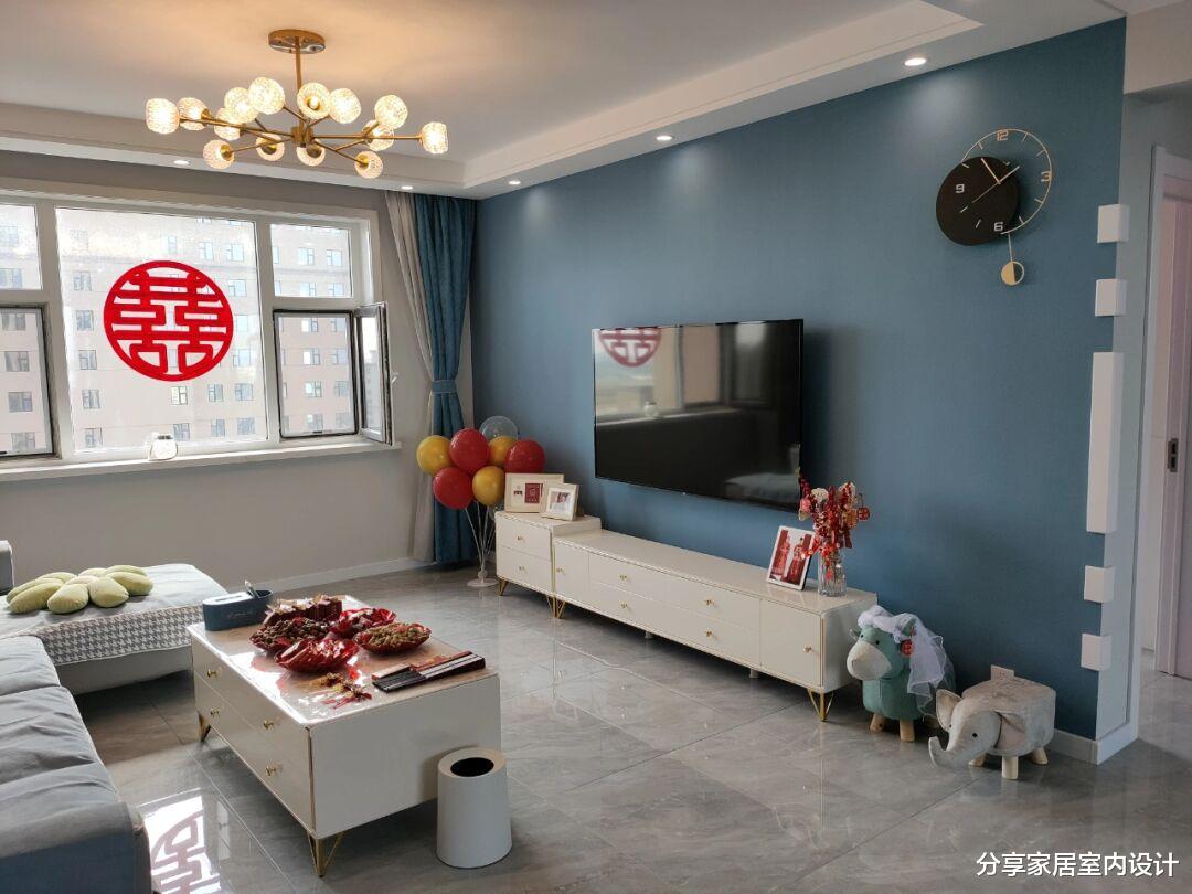 |看她家婚房，布置太喜庆了，全屋装修花了12万，真心羡慕！