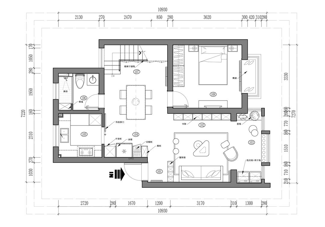 |130平方米的复式空间，多种风格齐聚一体，让生活更精彩