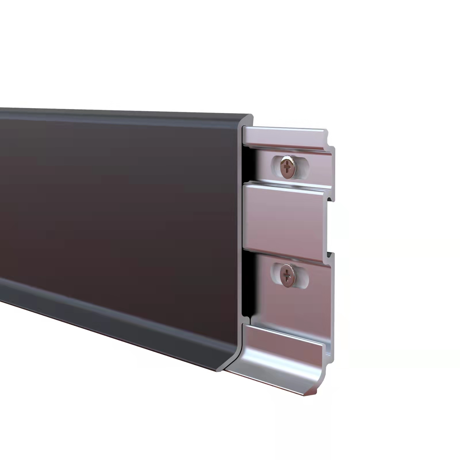 家里装修,灰色瓷砖可以选择搭配这种踢脚线