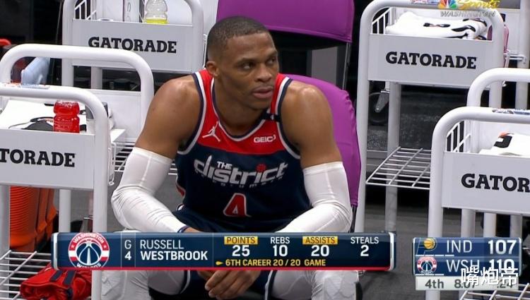 威斯布魯克|威少35+21+14歷史第一！詹皇從未做到，哈登KD仰望：二弟天下無敵