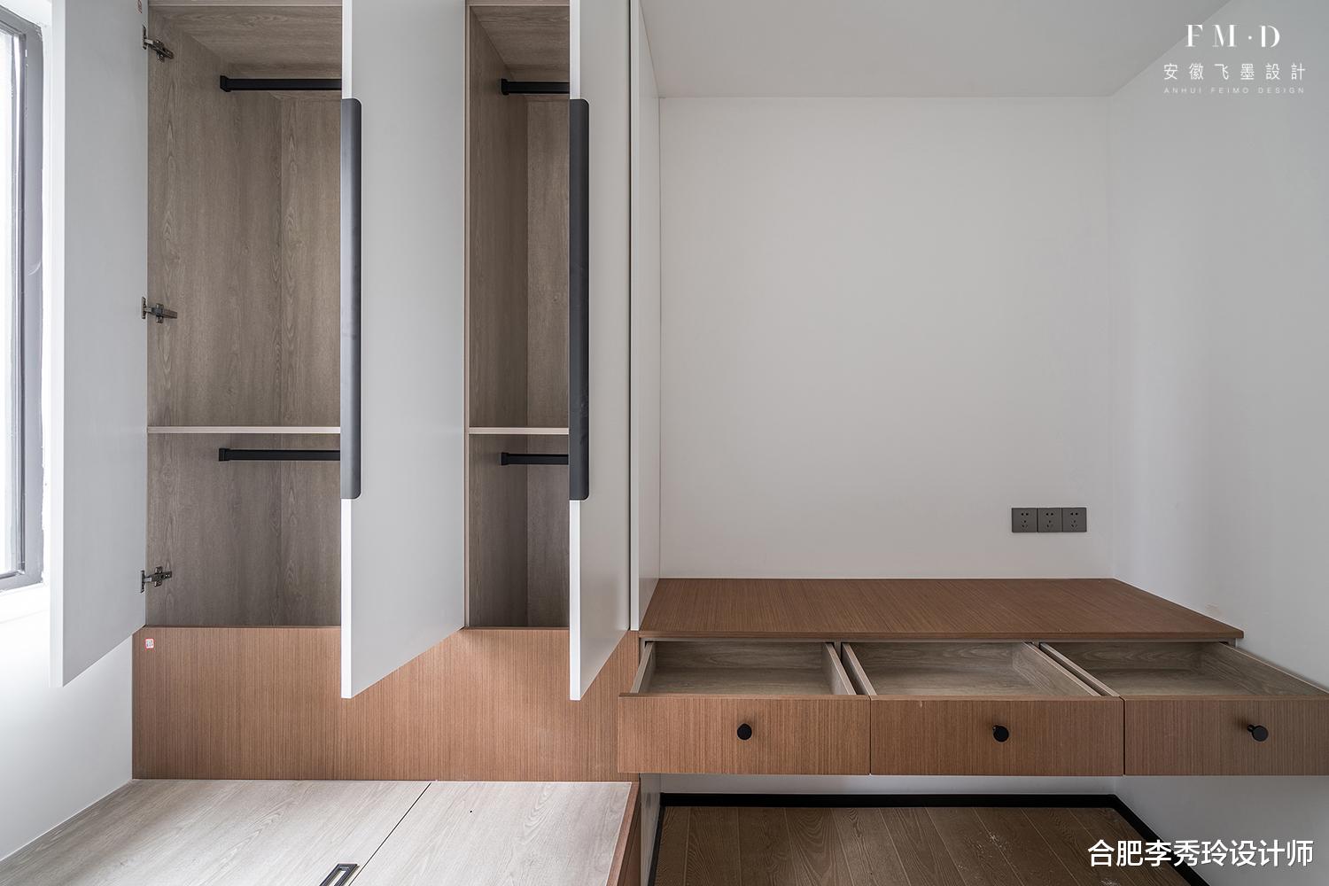 合肥李秀玲设计师 放弃“横厅户型”，一切以实用为主，客厅隔间卧室真是明智的选择