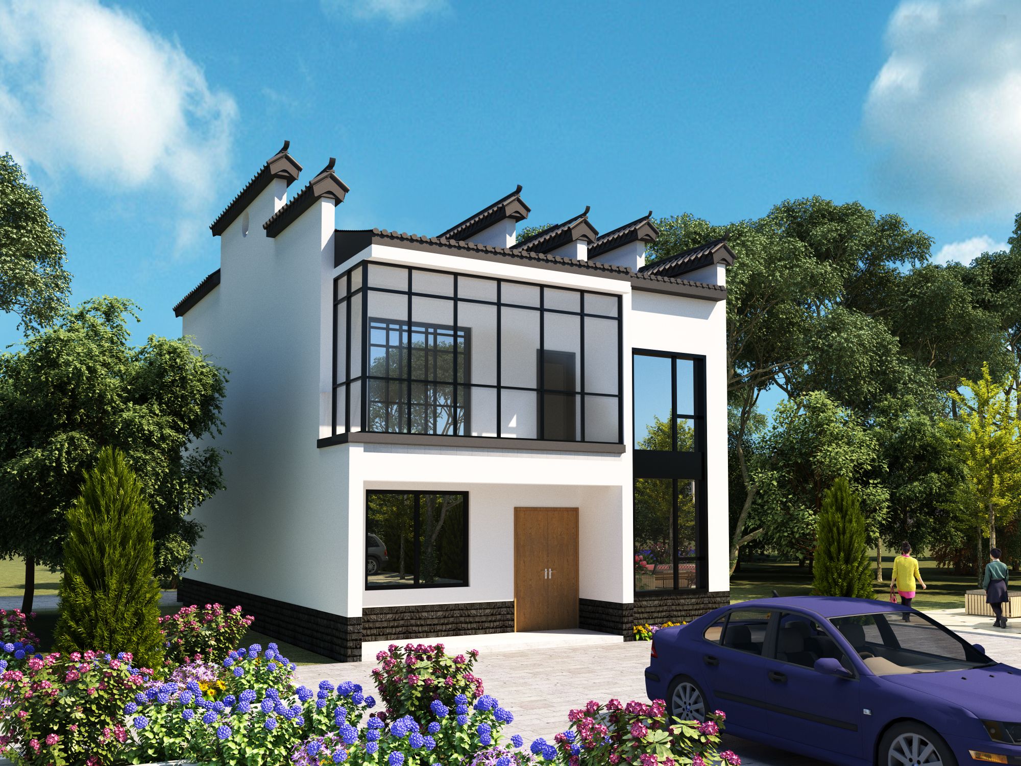 大别山 新中式徽派建筑，30万就能建的特色民宿，你心动了吗？