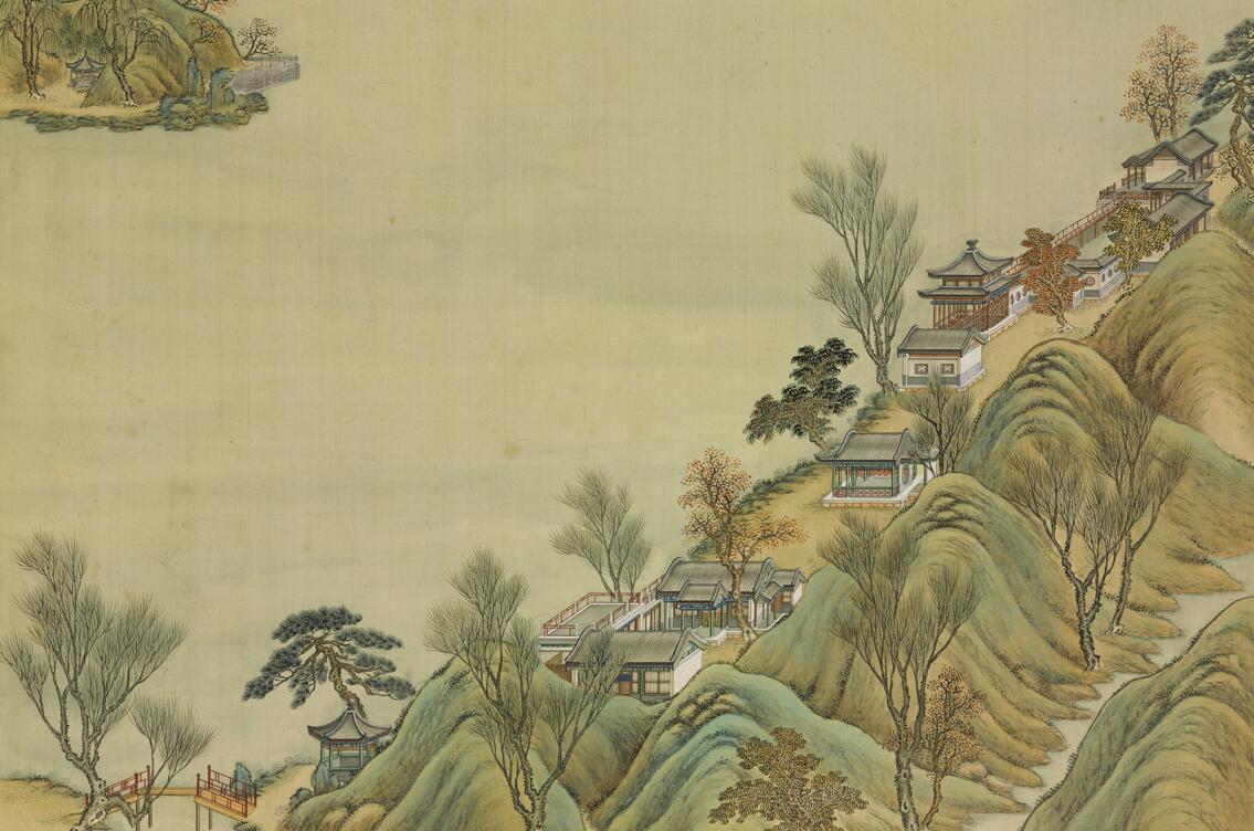 紫檀|圆明园内，接秀山房的紫檀窗棂