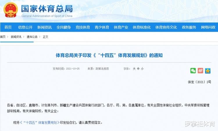 体育总局|中国足球迎喜讯！体育总局发展规划：男女国足均达到亚洲一流水平