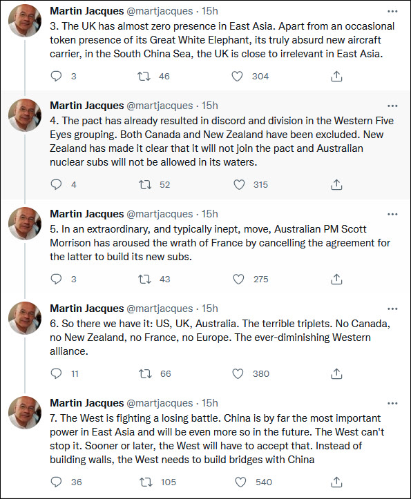 英國教授連發8條推文諷刺西方：不光沒阻止中國，還把自己弄殘瞭-圖4