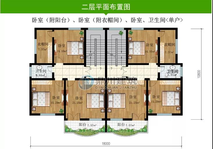 |占地180平方到200平方,农村自建别墅,大气经典户型