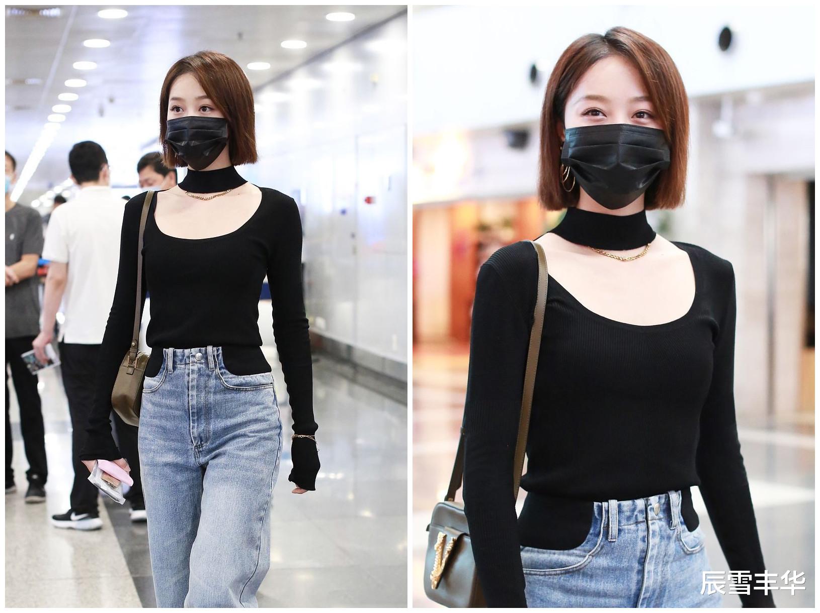 辰雪丰华 以前觉得蓝盈莹瘦而不干,这次风衣套低领衫太显单薄,少了女人味