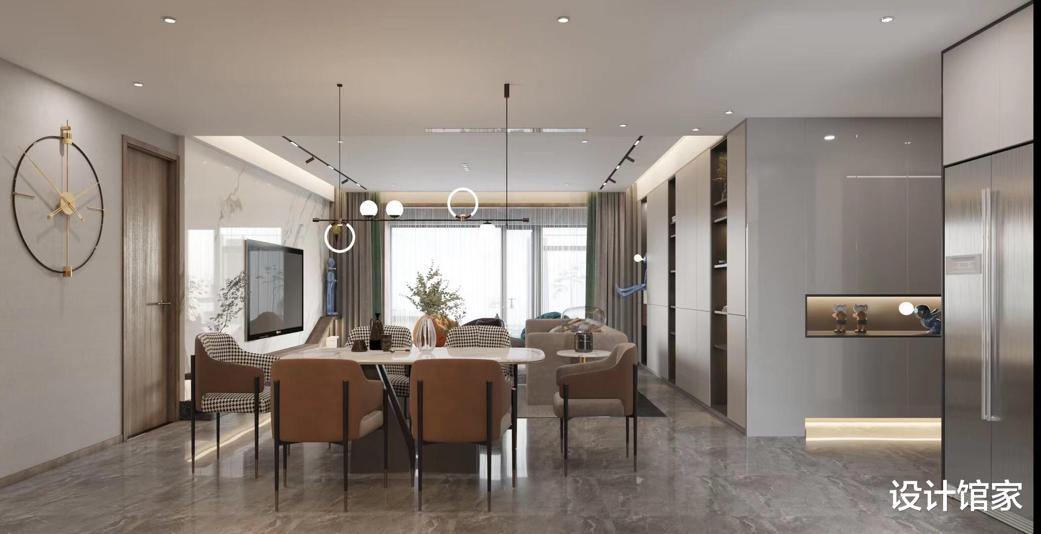 |新婚小夫妻的120平三居室,耐看又不容易过时,实景更有格调