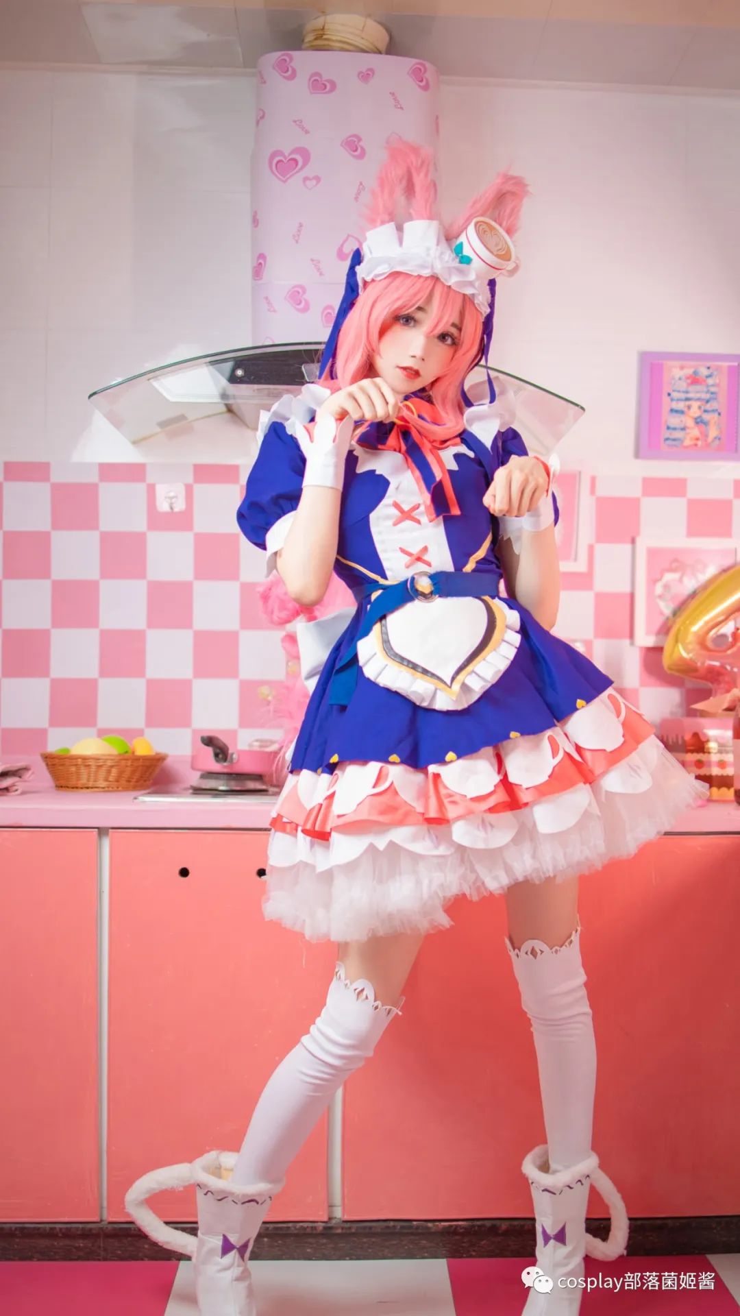 妲己|cos：王者荣耀妲己女仆咖啡@岑伊