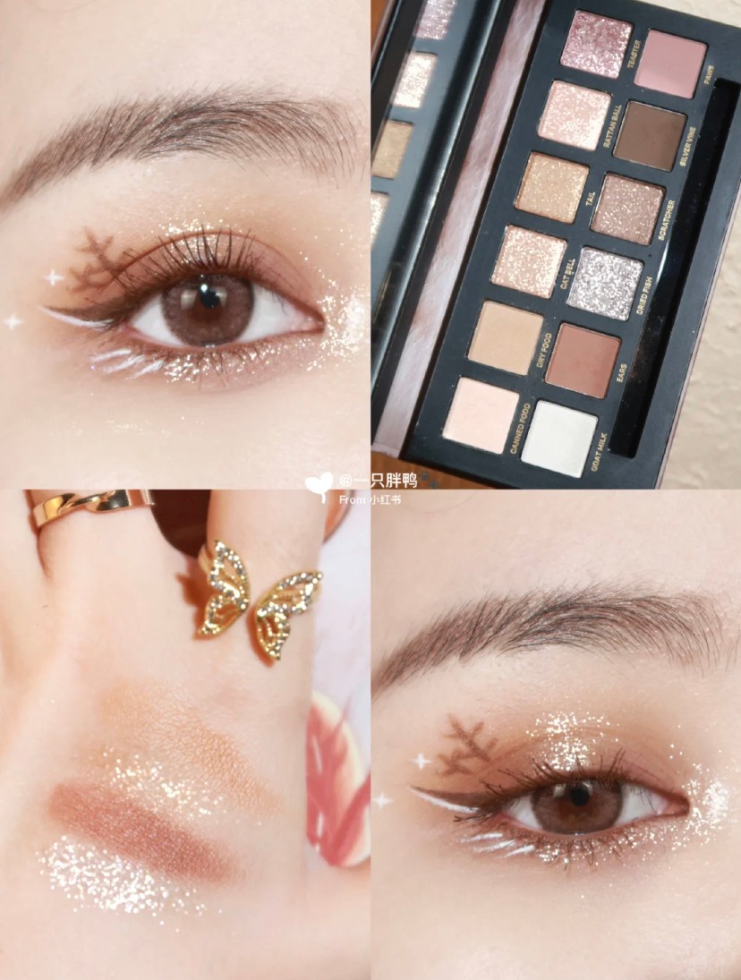 紫菜 7款拉满氛围感的「圣诞妆容」教程,软萌麋鹿眼妆让你的双眼显得无辜又可爱!