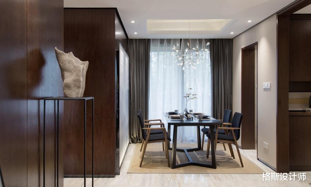 格斯设计师 这148㎡新中式的家,集典雅与高级于一体,全屋尽显质感,太美了