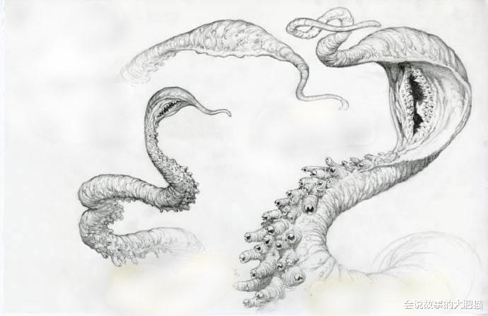 克苏鲁 《迷雾》里的克苏鲁典型巨怪：触角怪 源于作者对食物的厌恶