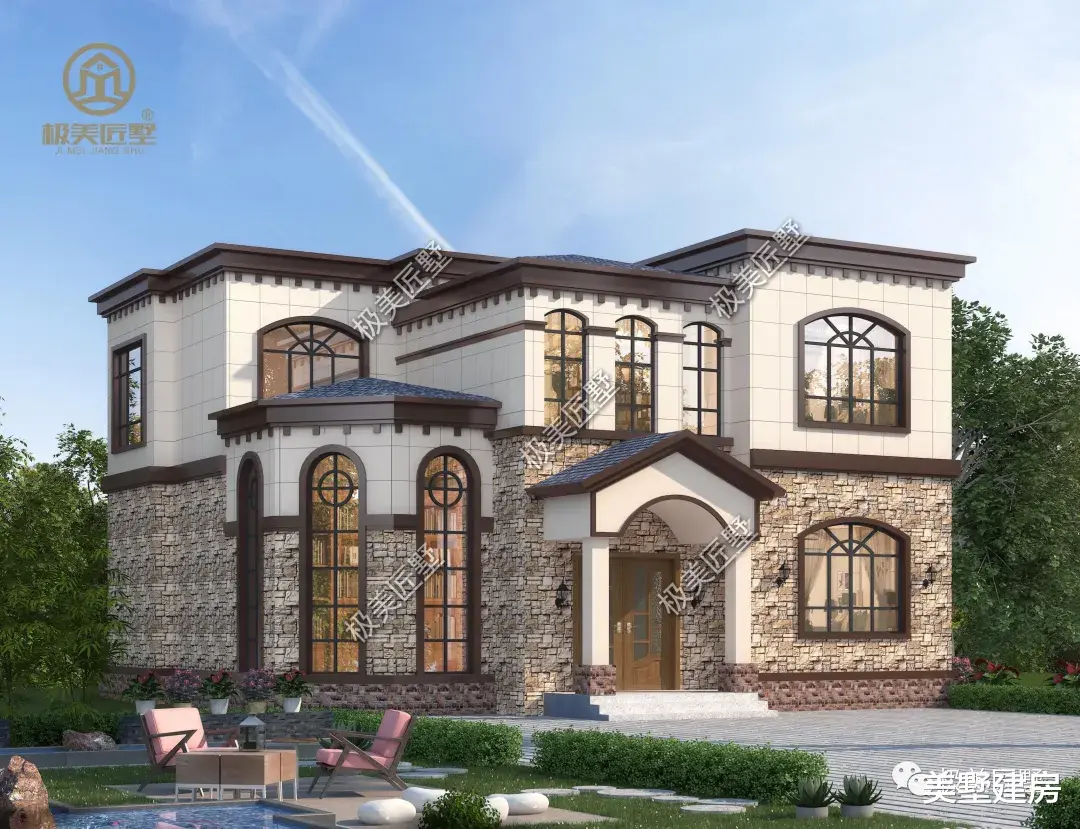 二层清新田园风自建房，看过的人都想回家建一栋！