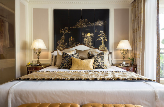 110平欧式三居室,实力诠释“居无石不雅”的豪华大气感