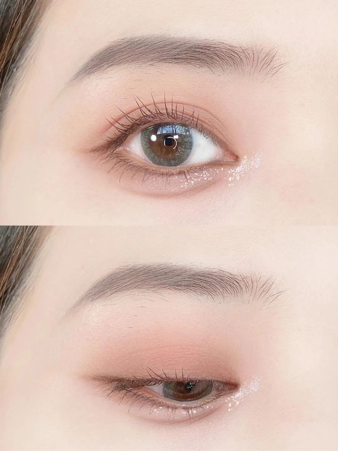 眼妆|新手0基础！百搭不易出错的日常粉棕眼妆教程