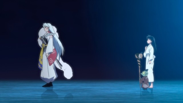 殺生丸|殺生丸保護家人細節暖心，戈薇見女兒，一個眼神讓人無比懷念