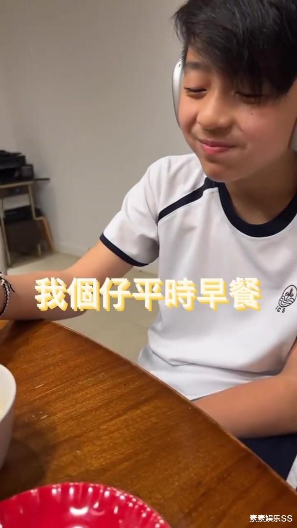 张柏芝|谢振楠进入青春期，已经开始长胡须了，妈妈张柏芝对他很贴心