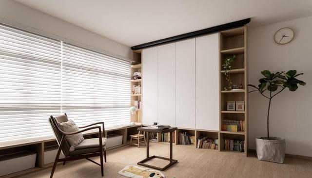 111㎡做了示范，不装沙发、电视，舍弃传统客厅，更适合有孩子家庭