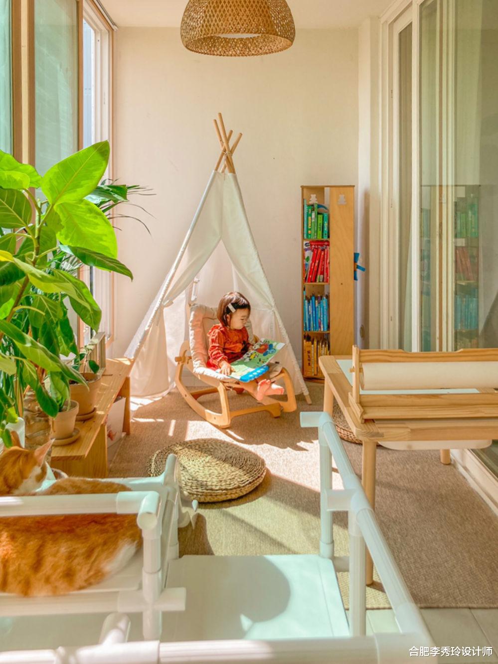 |同样是100㎡左右，她家客厅不放电视，阳台多功能设计，好住多了