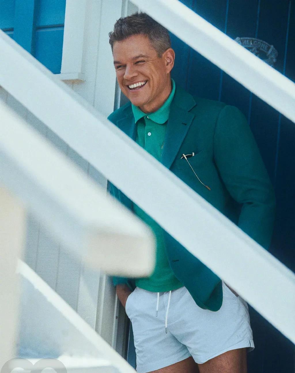 梁朝伟|组图：马特·达蒙夏日度假风杂志大片，型男风度翩翩