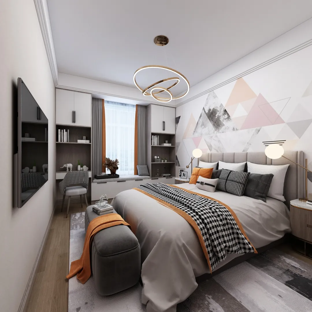 |110㎡现代风格案例，装出轻奢小资之家！