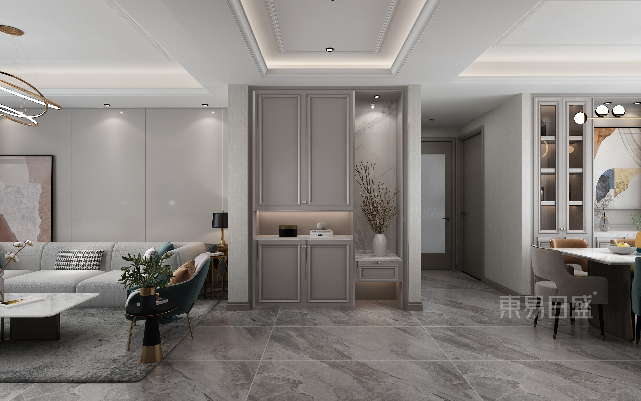 东易日盛石家庄|融创中心装修 | 110㎡简雅现代风格