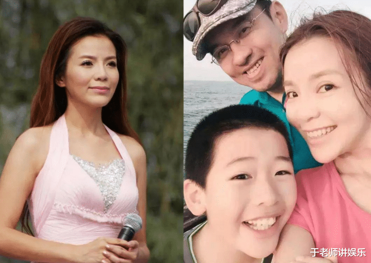 朱迅|朱迅全家出行，老公比她大八岁已是满头白发，15岁儿子是学霸