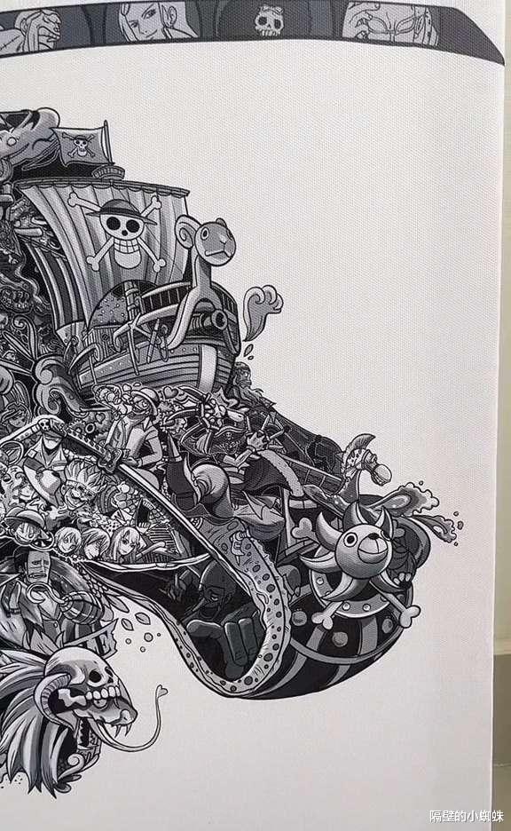 索隆|海贼王：这个“索隆”不简单，足足画了几十位角色，细节堪称无敌