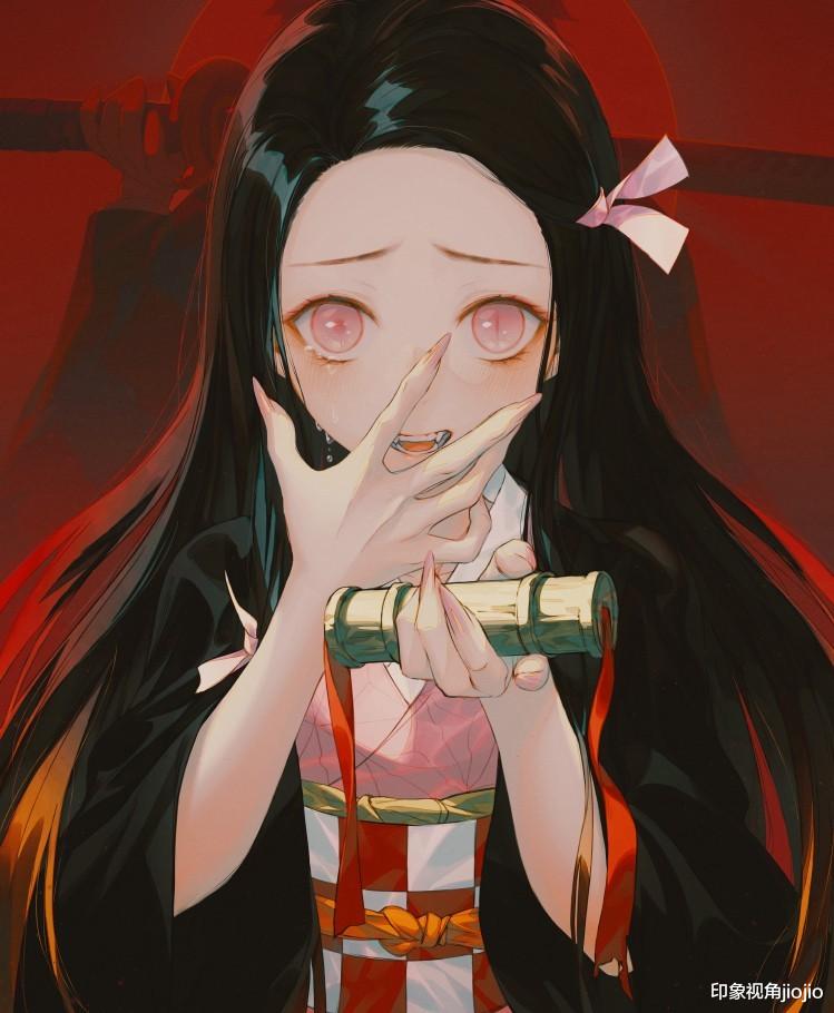 同人|风格独特的《鬼灭之刃》同人插画作品，精致貌美的人物让人心动