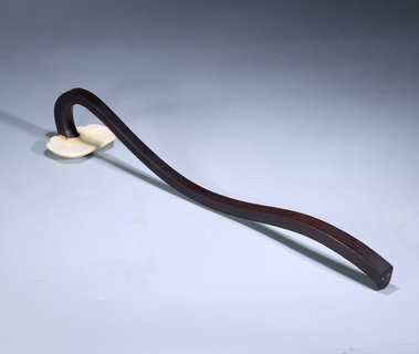 小叶紫檀|清代：小叶紫檀镶XY·如意摆件