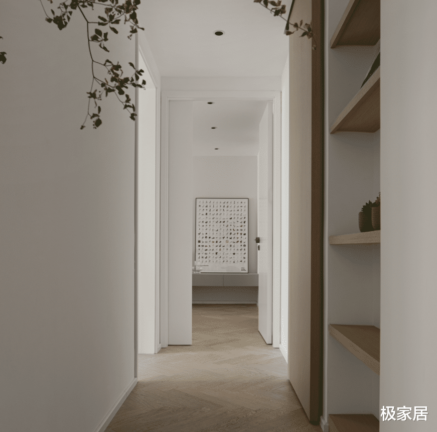 87平方米的暖白小窝,北欧风情为主,还拥有超大厨房