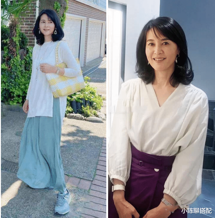 小陈聊搭配|建议中年女性，别穿大红大紫，瞧日本主妇这样穿，优雅气质