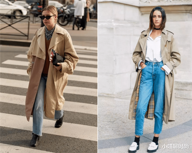 小喵聊时尚|今秋,小个子怎么穿显高?试试“长风衣+九分裤”,显高又显腿长