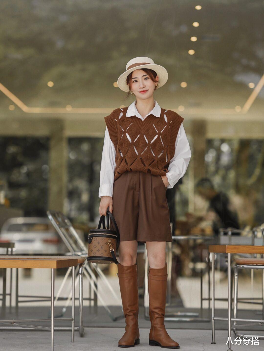 八分穿搭 冬天“背心叠穿”时髦又保暖，记住这几个技巧，轻松美出高级感