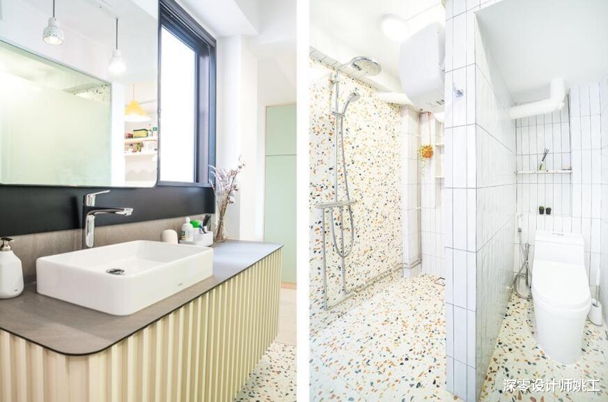 |淋浴间+马桶间,洗漱台外移隔墙,这才是卫生间干湿分离的最优解