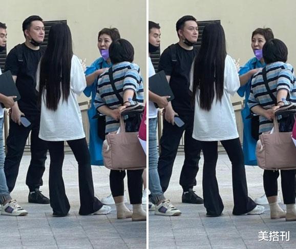 郭碧婷|郭碧婷私服翻车，宽松T恤配喇叭裤，170身高硬是穿出了158的感觉