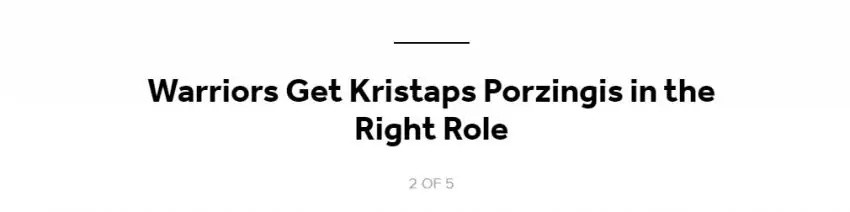 刘华体会讲体育课|美媒给出勇士2换4建议!全明星中锋+送走累赘,真可谓一箭双雕啊