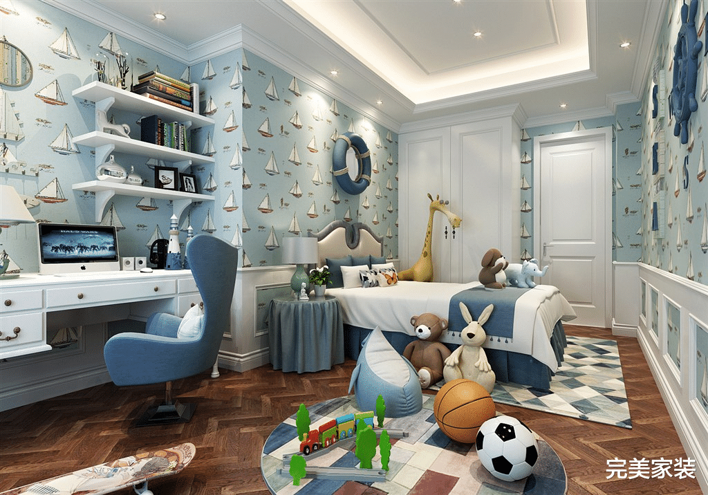 儿童房的壁纸很重要，选好壁纸，让儿童房更加温馨美观