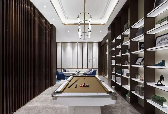 440㎡现代禅意风,家里有麻将室、桌球室,太羡慕了